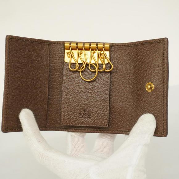 Gucci Key Case Ophidia 603732 Brown Beige Men's Women's - Picture 3 of 10